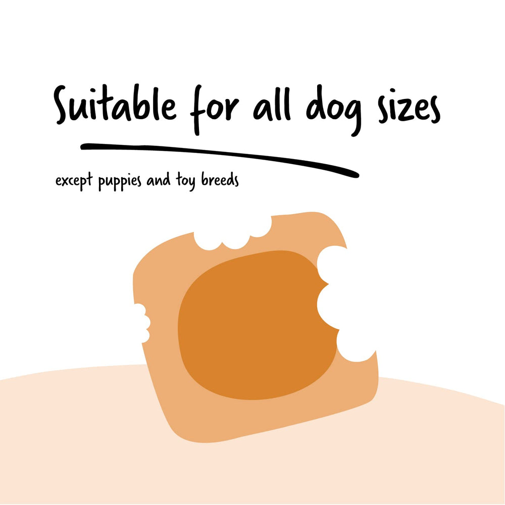 Ultra Chewy Peanut Butter Double Treat Bones durable chew for aggressive chewers.