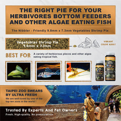 Ultra Fresh Algae Wafers ingredient closeup highlighting spirulina and seaweed