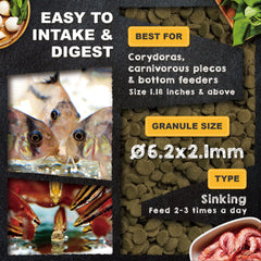 Ultra Fresh food promotes clear water with probiotics and reduced waste.