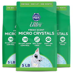 ULTRA Ultra Fresh crystals in dust-free packaging for a cleaner room.