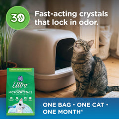 Non-toxic silica gel crystals gentle on paws.