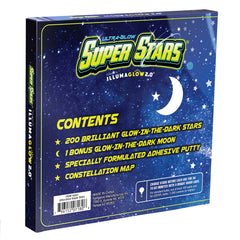 Ultra-Glow Super Stars glow stars brighten a baby nursery with a soft glow.
