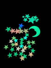 Ultra-Glow Super Stars constellation guide helps plan star layout for easy decorating.