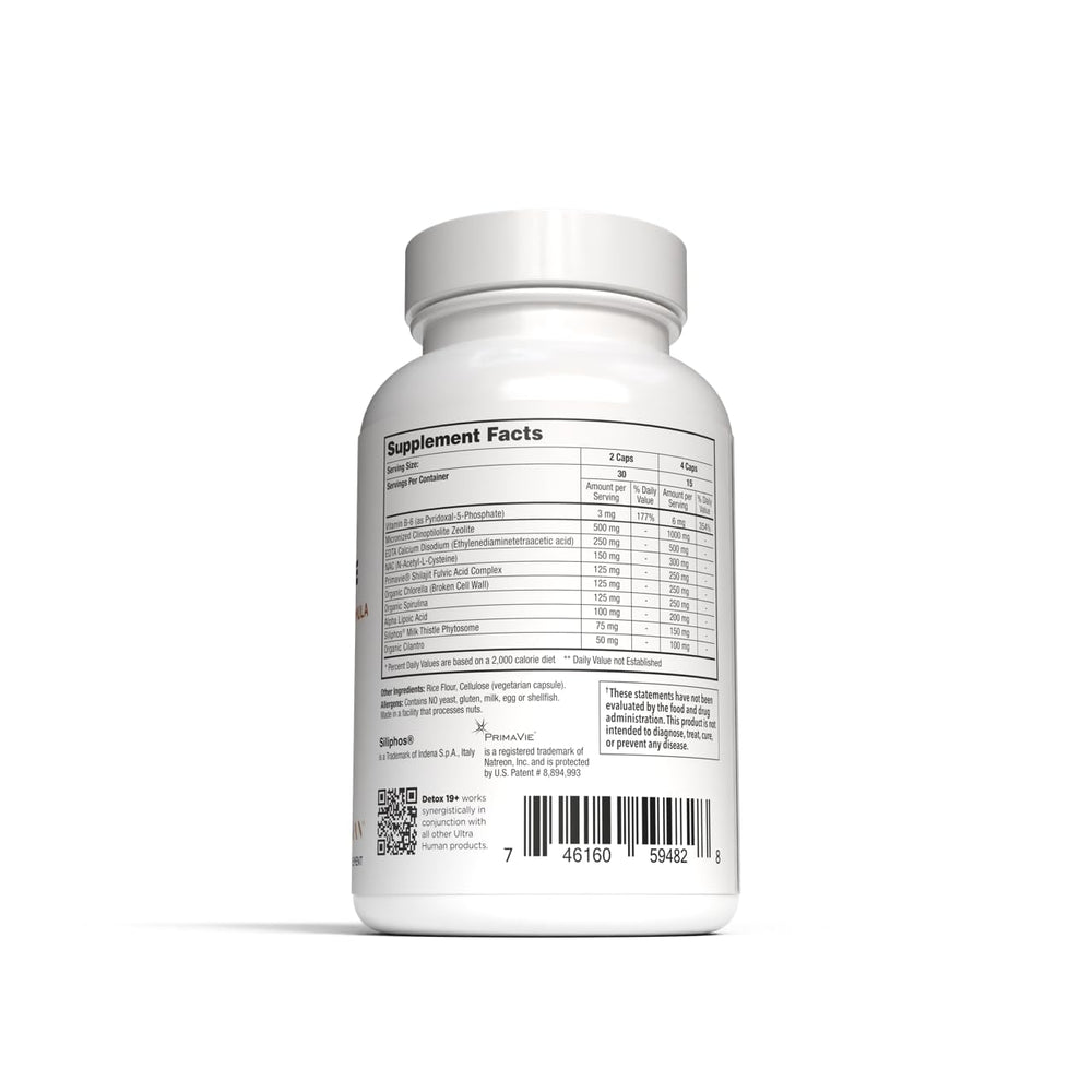 Ultra Human daily use packaging visual shows portable, user-friendly detox.