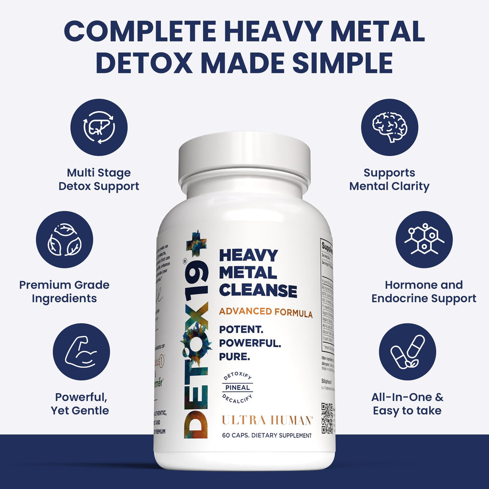 Ultra Human Zeolite 1000mg visual emphasizes strong toxin-binding power.