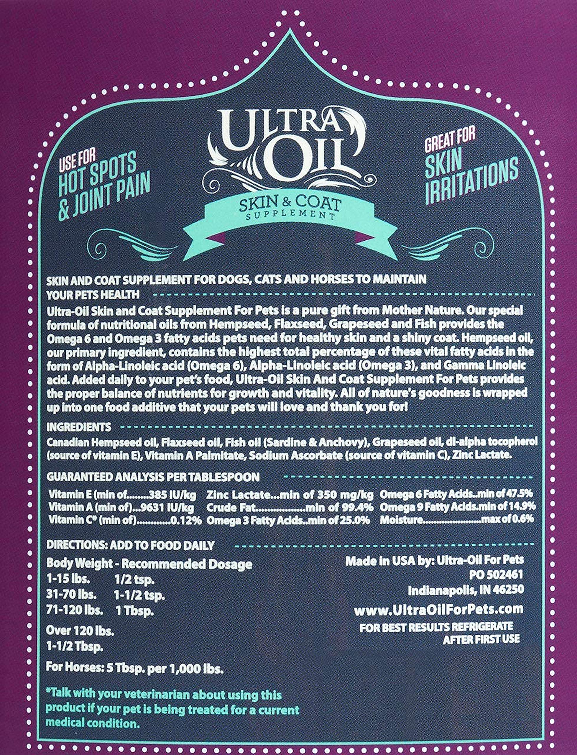 Ultra Oil supports joint mobility and comfort over time.