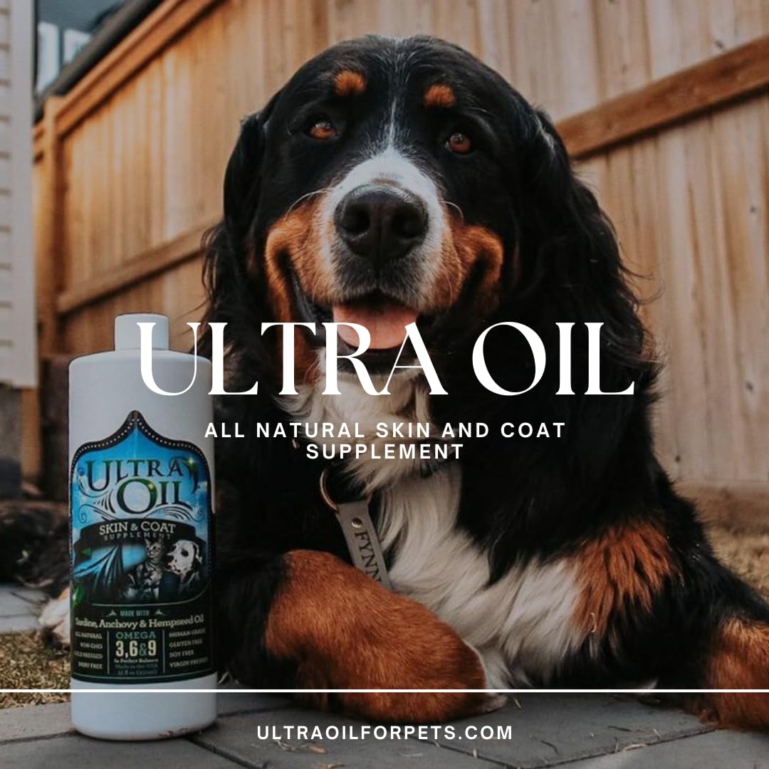 Ultra Oil meal-mixing demonstrates easy addition to pet food for daily use
