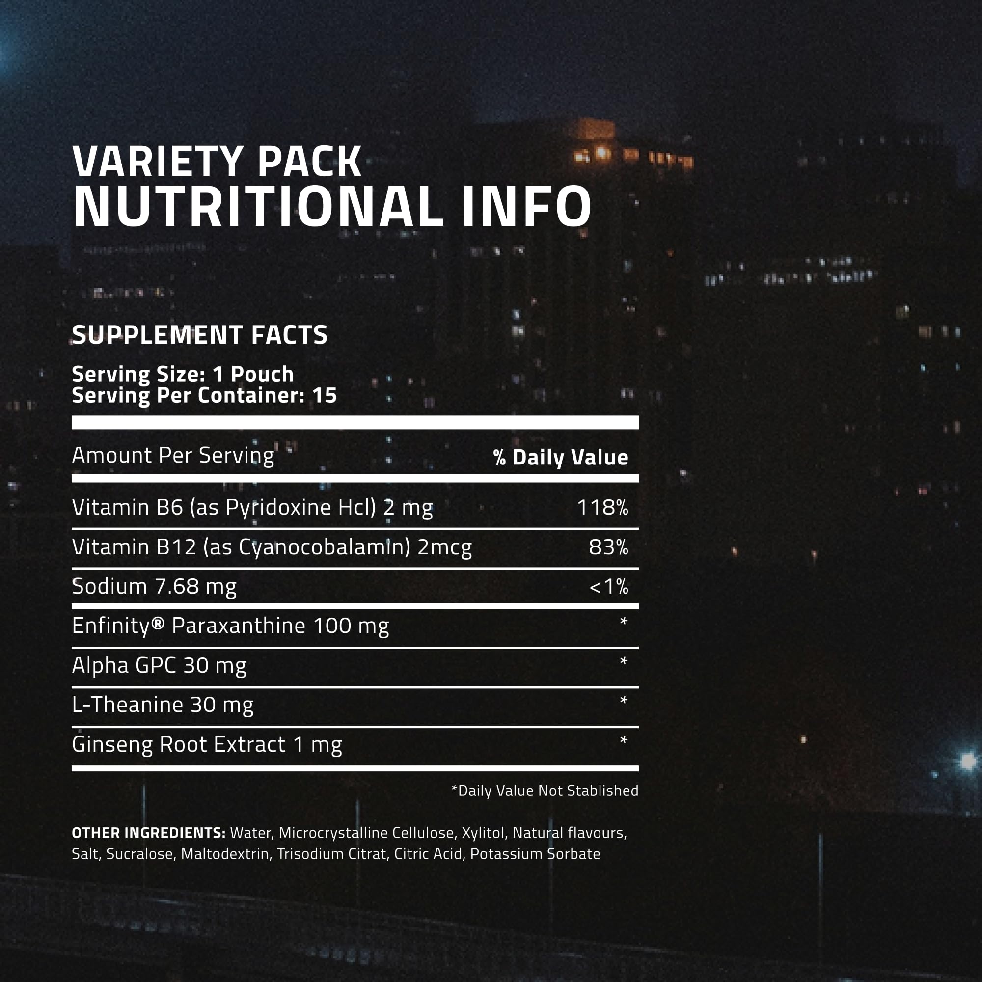Ultra Pouches tropical variety pack highlighted for energizing focus.