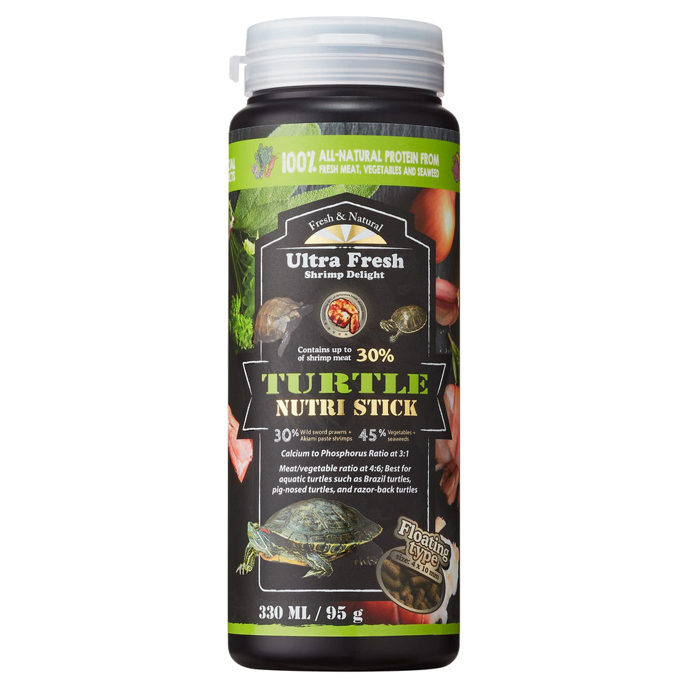 Ultra Fresh Turtle Nutri Stick with wild sword prawn promotes easy digestion