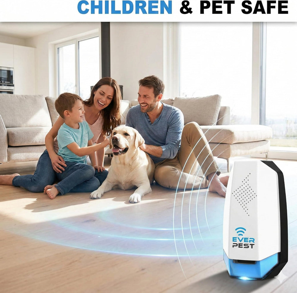 Ever Pest Ultrasonic Pest Repeller 2-pack ideal for bedrooms, kitchens, living rooms and offices