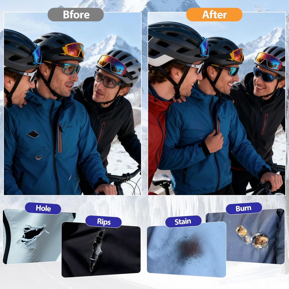 Umaini nylon fabric tape provides windproof, water-resistant protection on jackets.