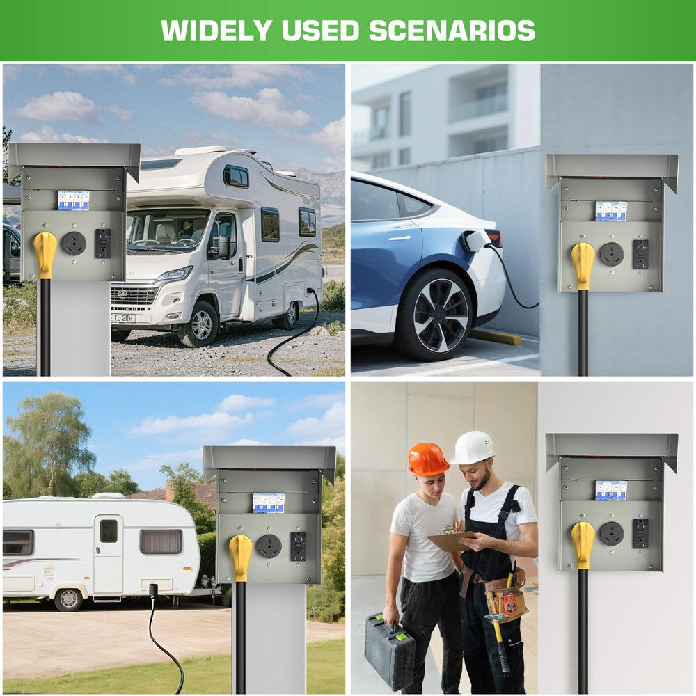 Umaogus outdoor rv box mounted for site use