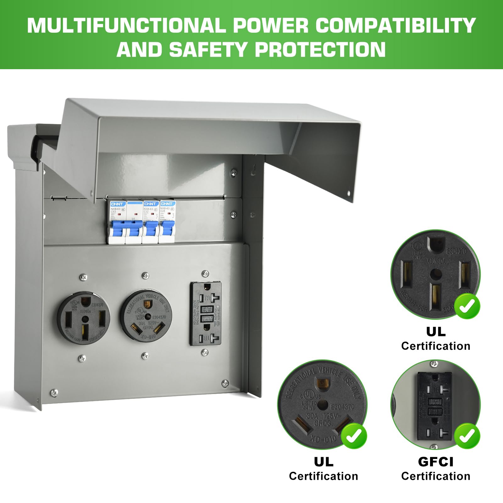 Umaogus rv panel with silver-plated contacts for efficient transmission
