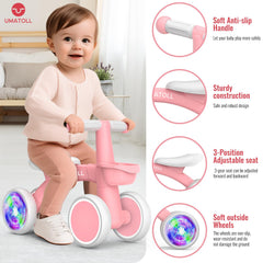 Umatoll adjustable three-position seat for growing toddlers.
