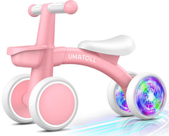 Umatoll Colorful Lighting rear wheel glows to delight babies during play.