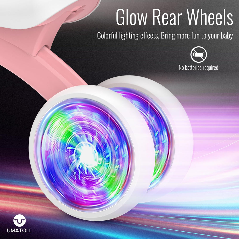 Umatoll EVA wheels are quiet and non-slip for indoor and outdoor use.