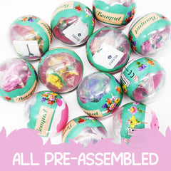 UMEELR colorful flower pieces inside each egg spark creative building play