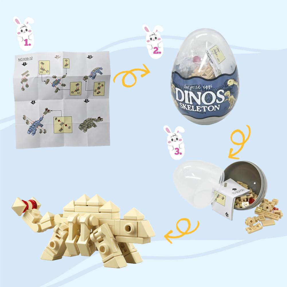 UMEELR dinosaur building blocks promote fine motor skills and imagination