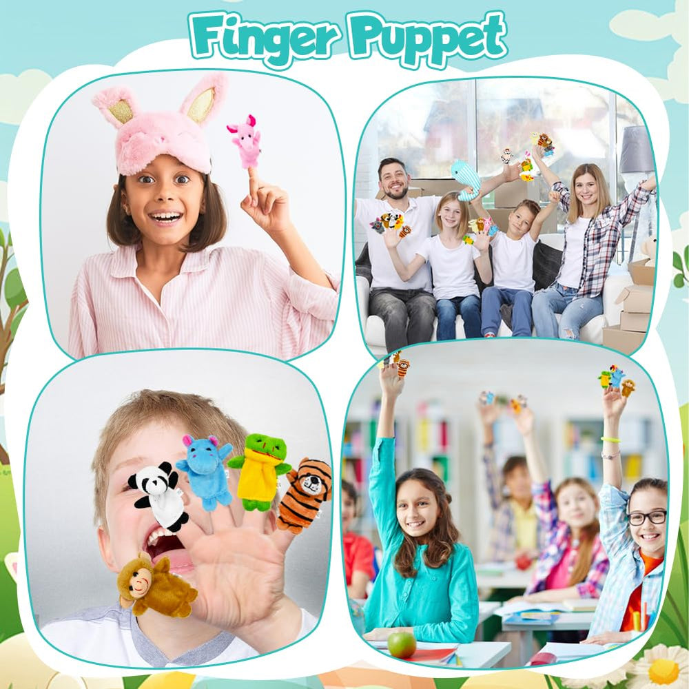 UMEELR Easter eggs with dog puppet for friendly role-play and social interaction