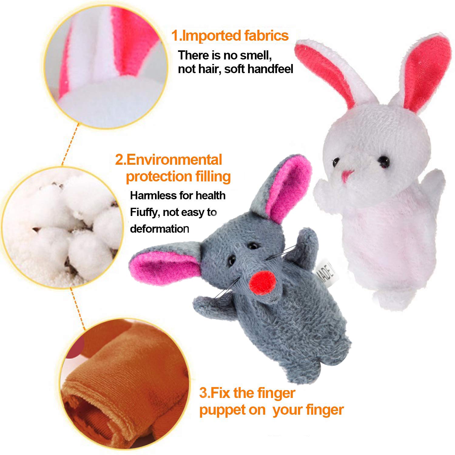 UMEELR Easter eggs with monkey puppet for playful learning and motor actions