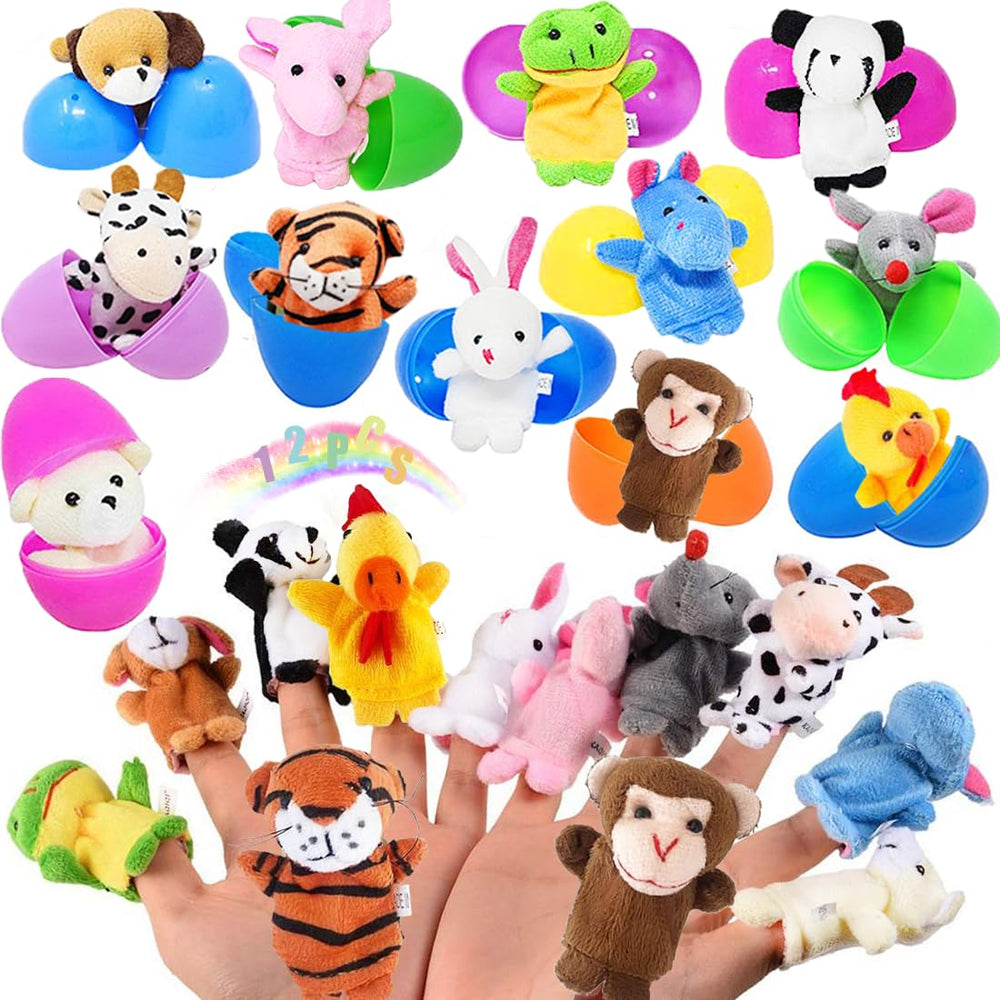 UMEELR Easter eggs with mouse puppet for storytelling and fine motor play