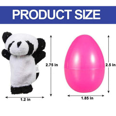 UMEELR Easter eggs with tiger puppet for pretend adventures and language practice