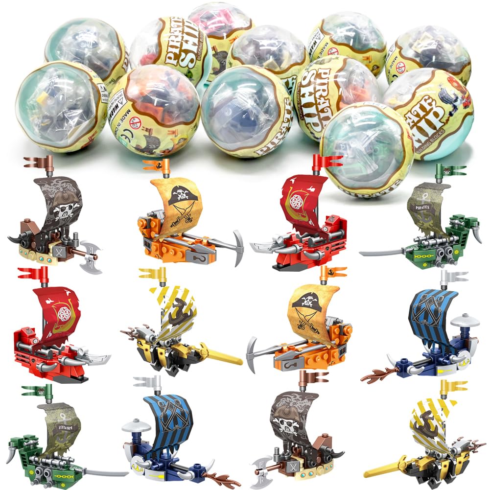 UMEELR pirate ship Easter egg assembly showing hands-on building fun and problem-solving