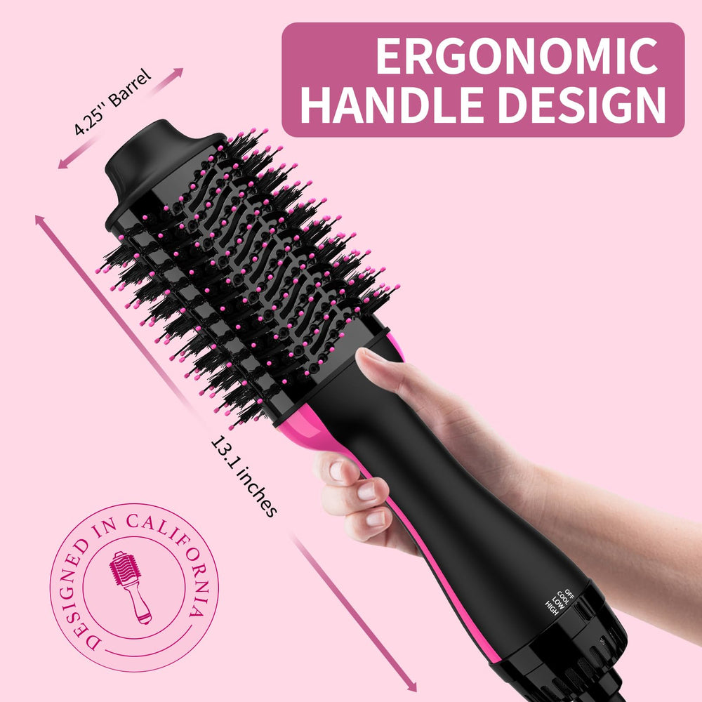 Umeely nylon-pin bristles glide through hair to reduce snags