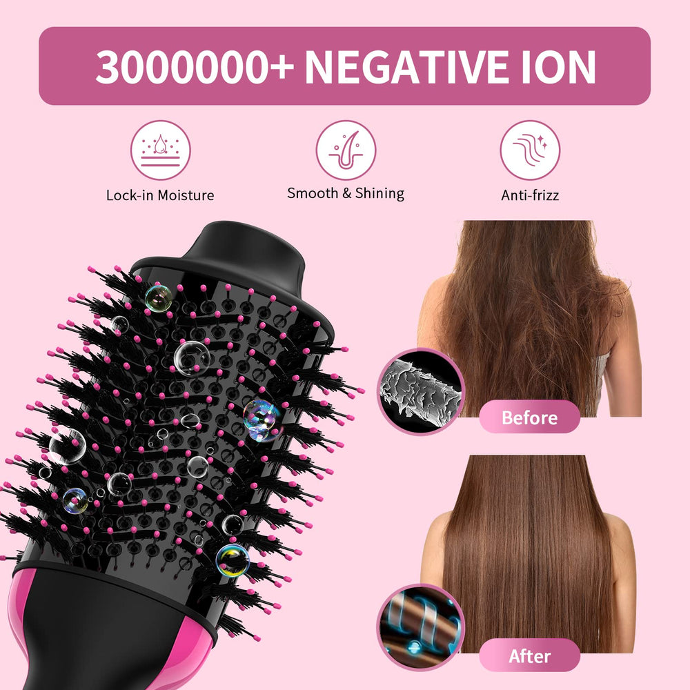 Umeely hair dryer brush round-edges creates natural volume
