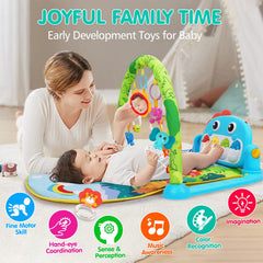 UMIKU Baby Gym detachable rattles boost grasping during play.