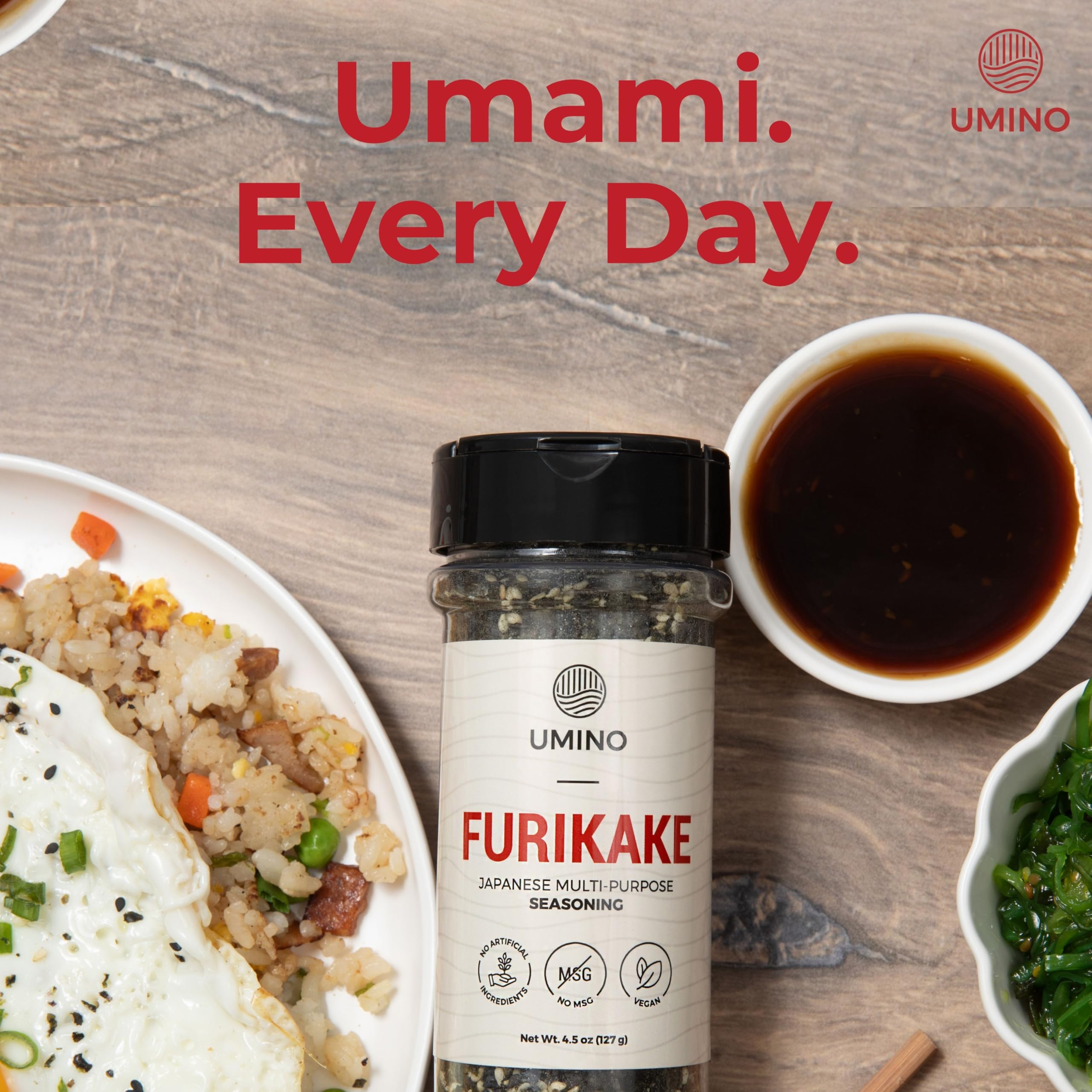 Avocado toast topped with Umino Furikake for crunch