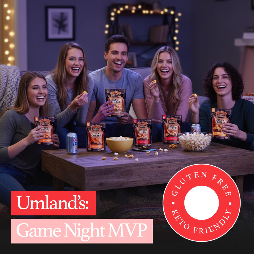 Umland's Gouda crunch offers a rich, nutty profile for snacking.