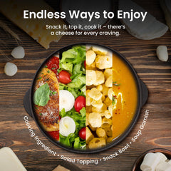 Umland's Pepper Jack crunch with spicy notes for flavor variety.