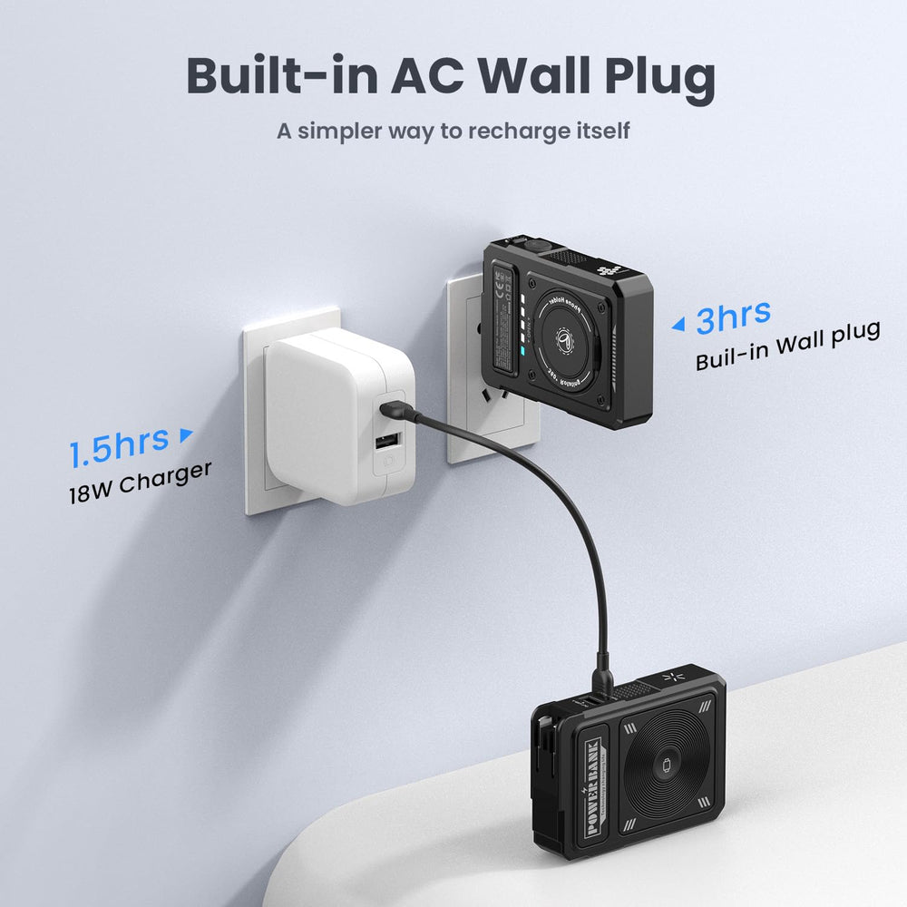 ummz magsafe charger for iPhone with magnetic alignment and wired power.
