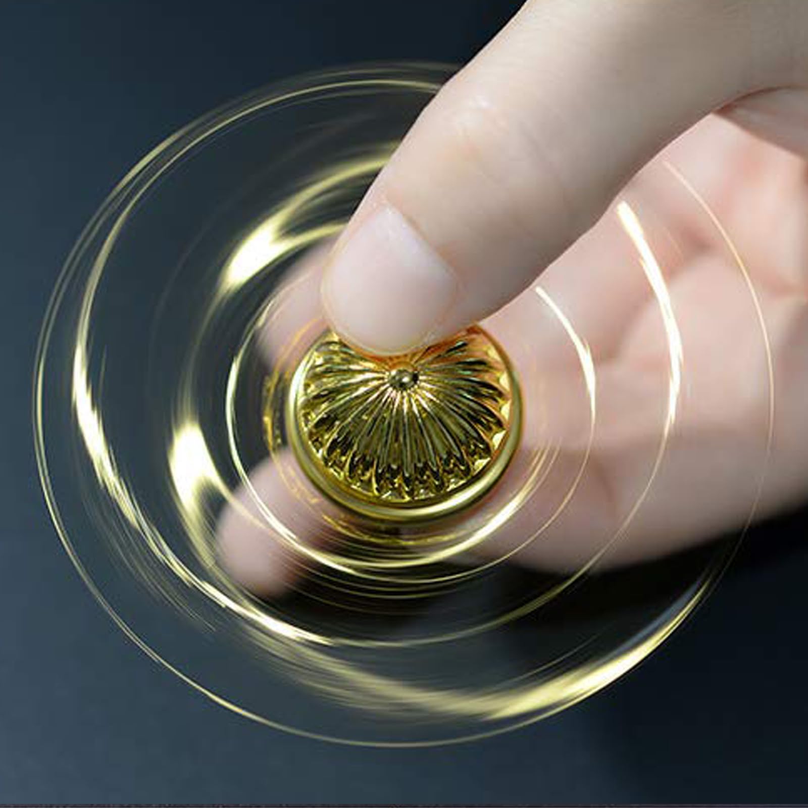 Umnodobn gold orb spinner storage in fiber case