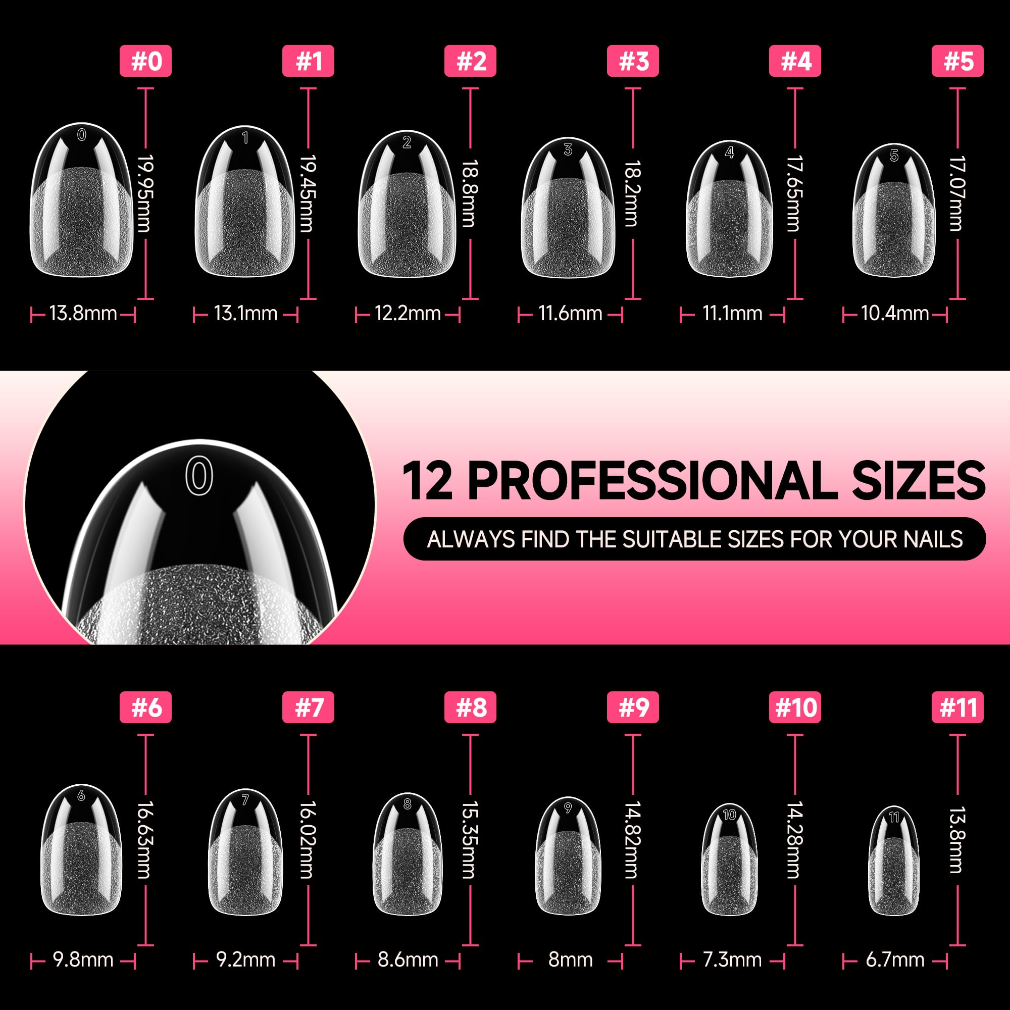 UNA GELLA 12-size box keeps tips ready for professional use
