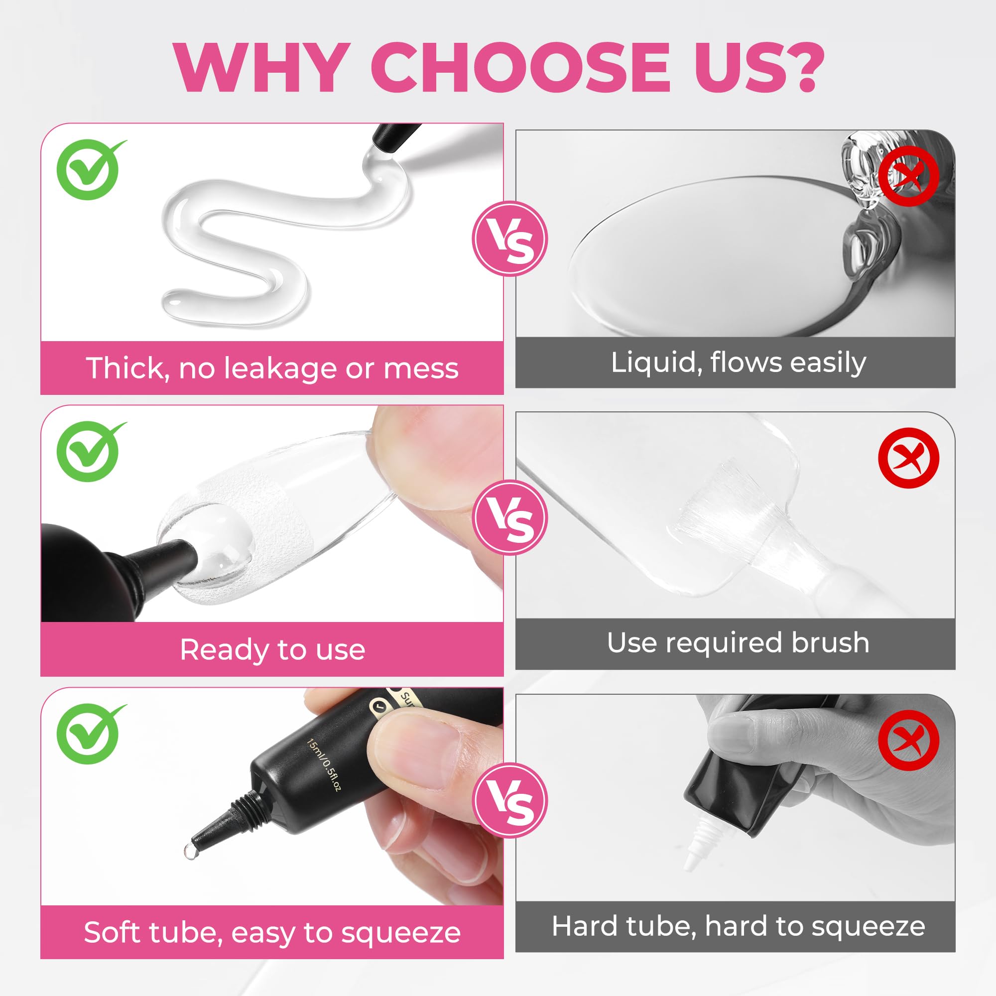 UNA GELLA 28+ days hold for durable press-on nails.