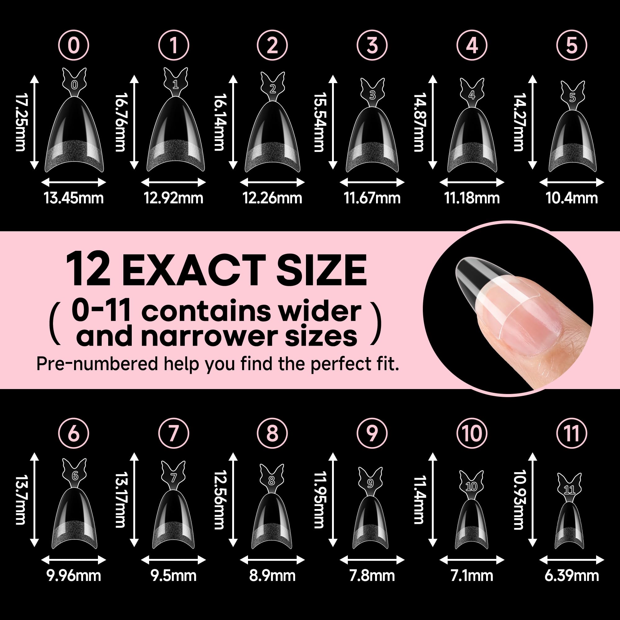 UNA GELLA ready-to-use tips for durable press-on nails