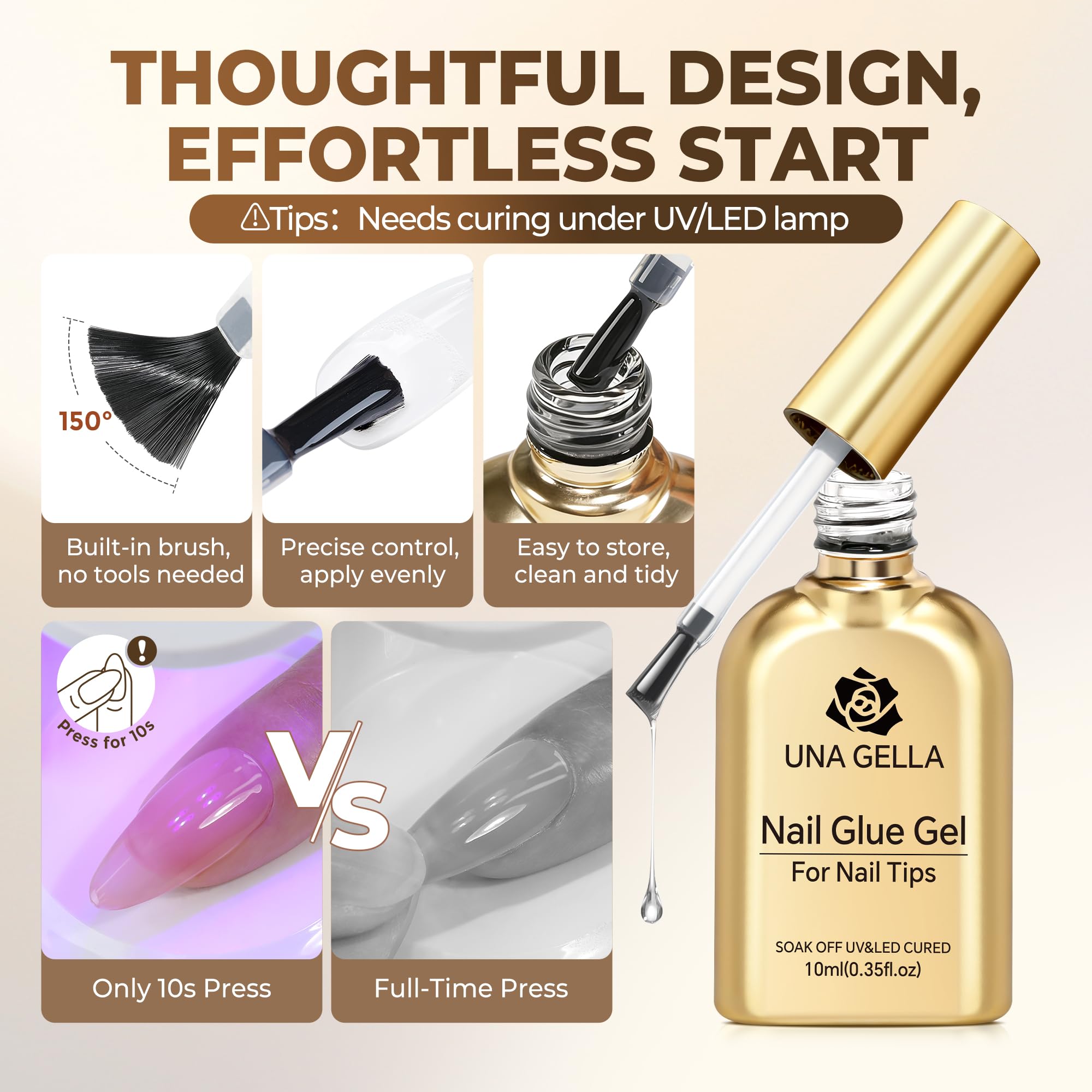 UNA GELLA color mixing options for custom shades