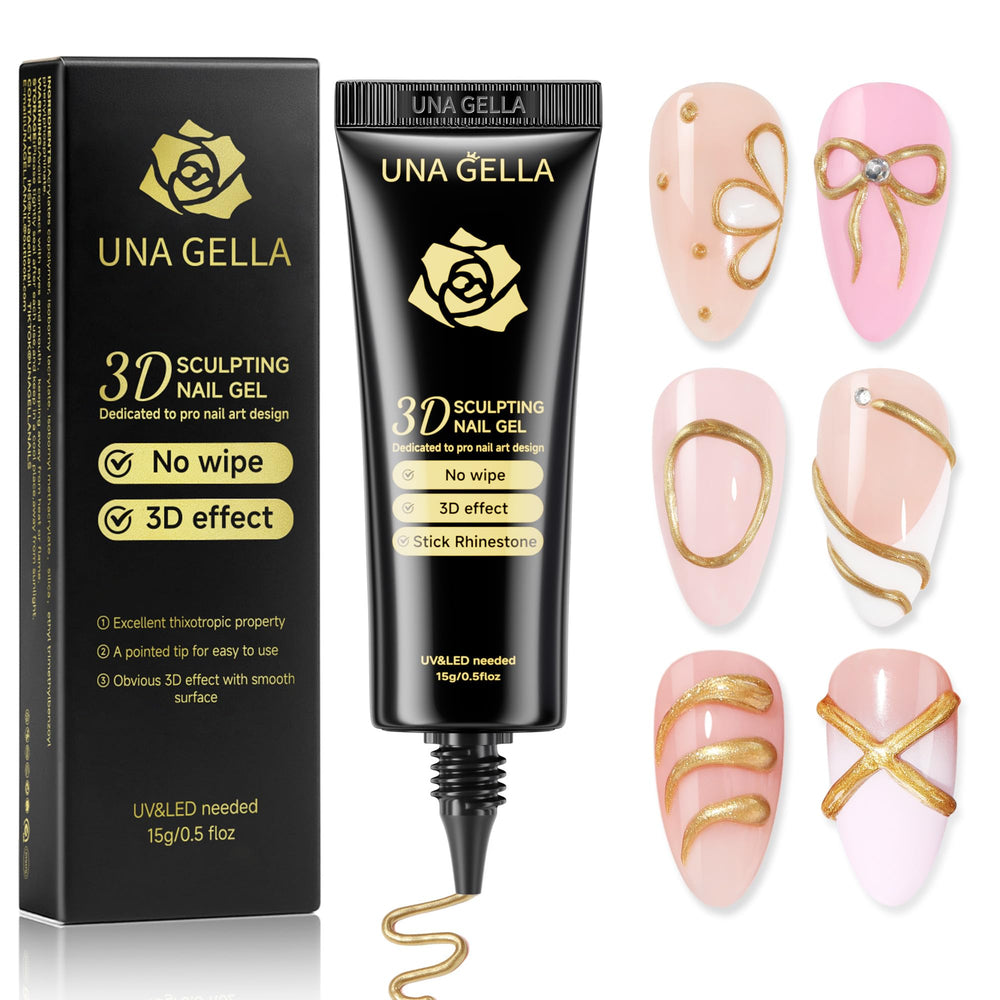 UNA GELLA compatible with natural nails and tips for versatility