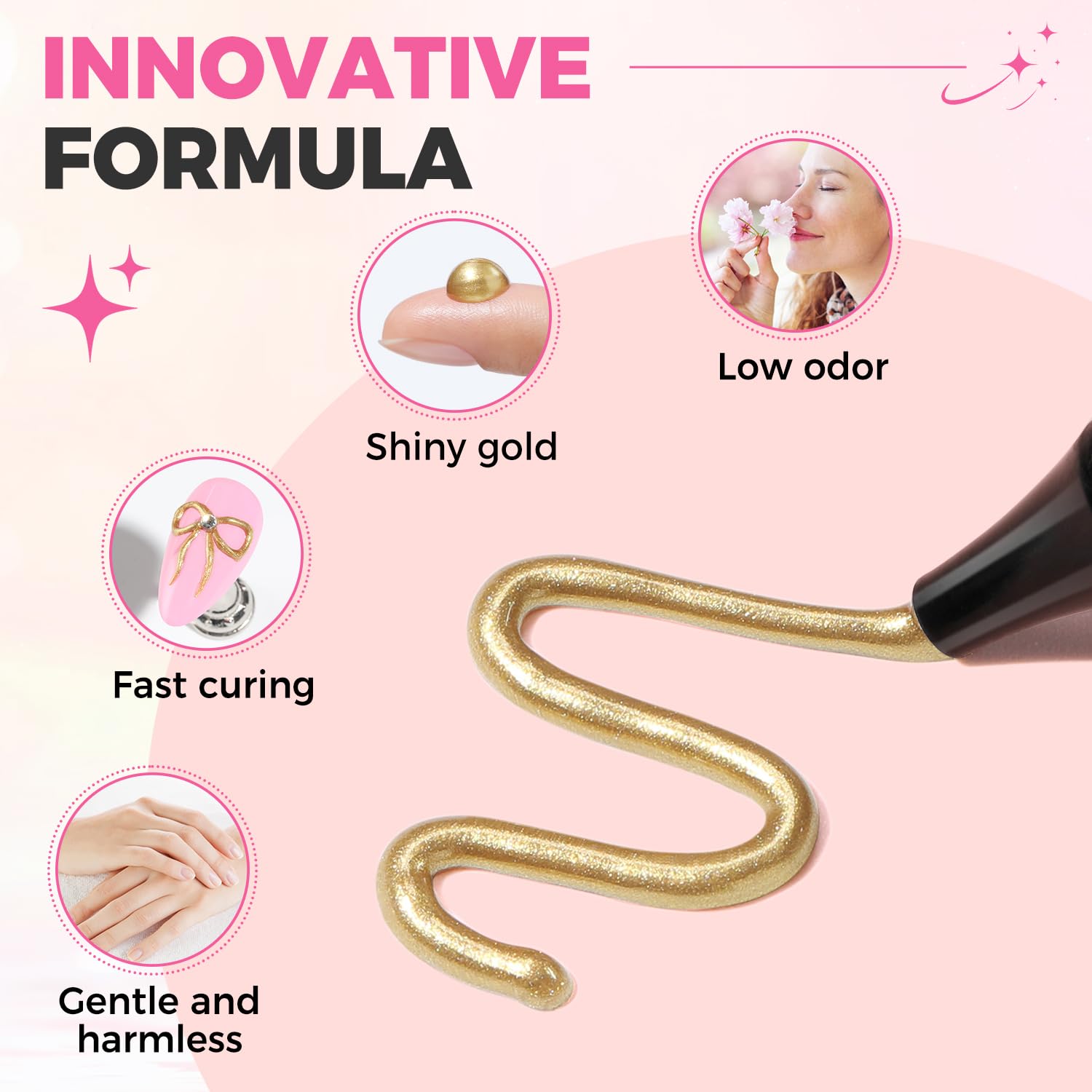 UNA GELLA crack-free 3D nail art for long-lasting wear