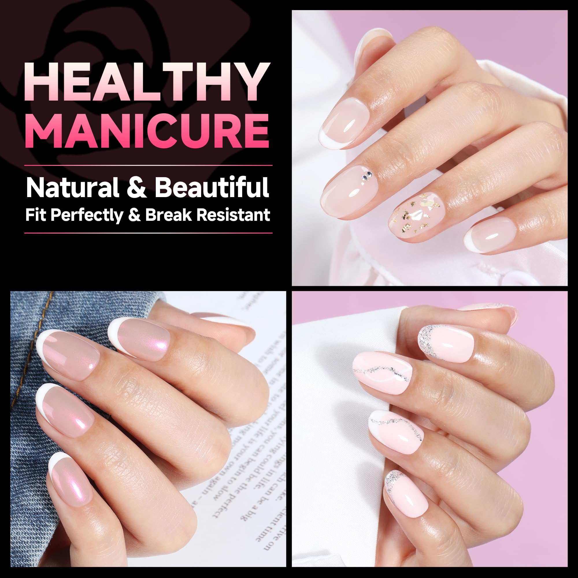 UNA GELLA crease-free nail tips deliver seamless extensions with lasting brightness