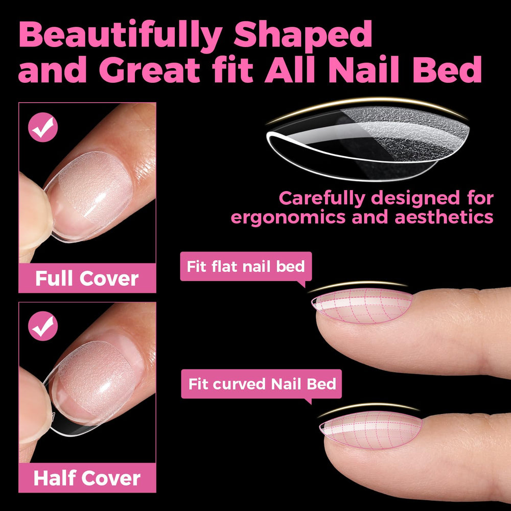 UNA GELLA crystal-clear finish displaying true color for gel polish or bare look.