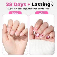 UNA GELLA deep-etched inner 3-4 surface enhances glue grip and hold.