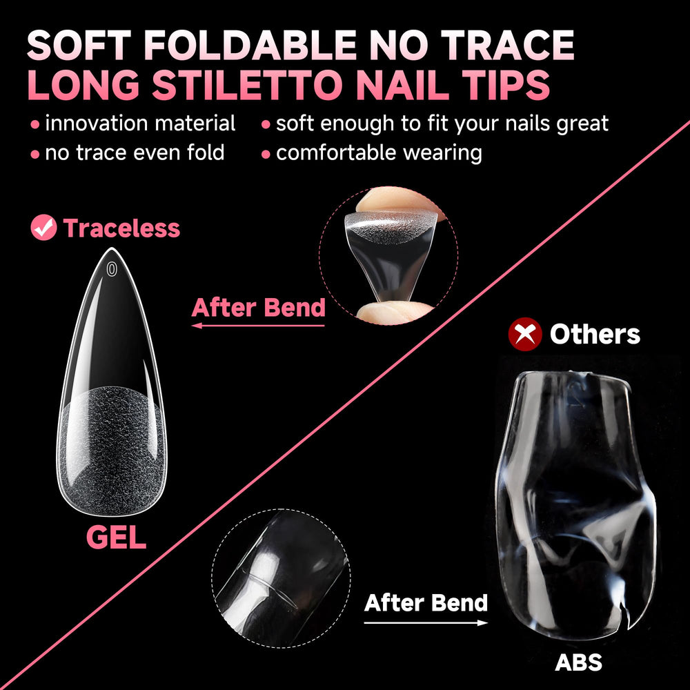 UNA GELLA durable front edge adds strength for daily use and reduced breakage
