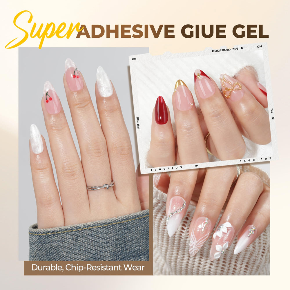 UNA GELLA flat rhinestone adhesive securing embellishments