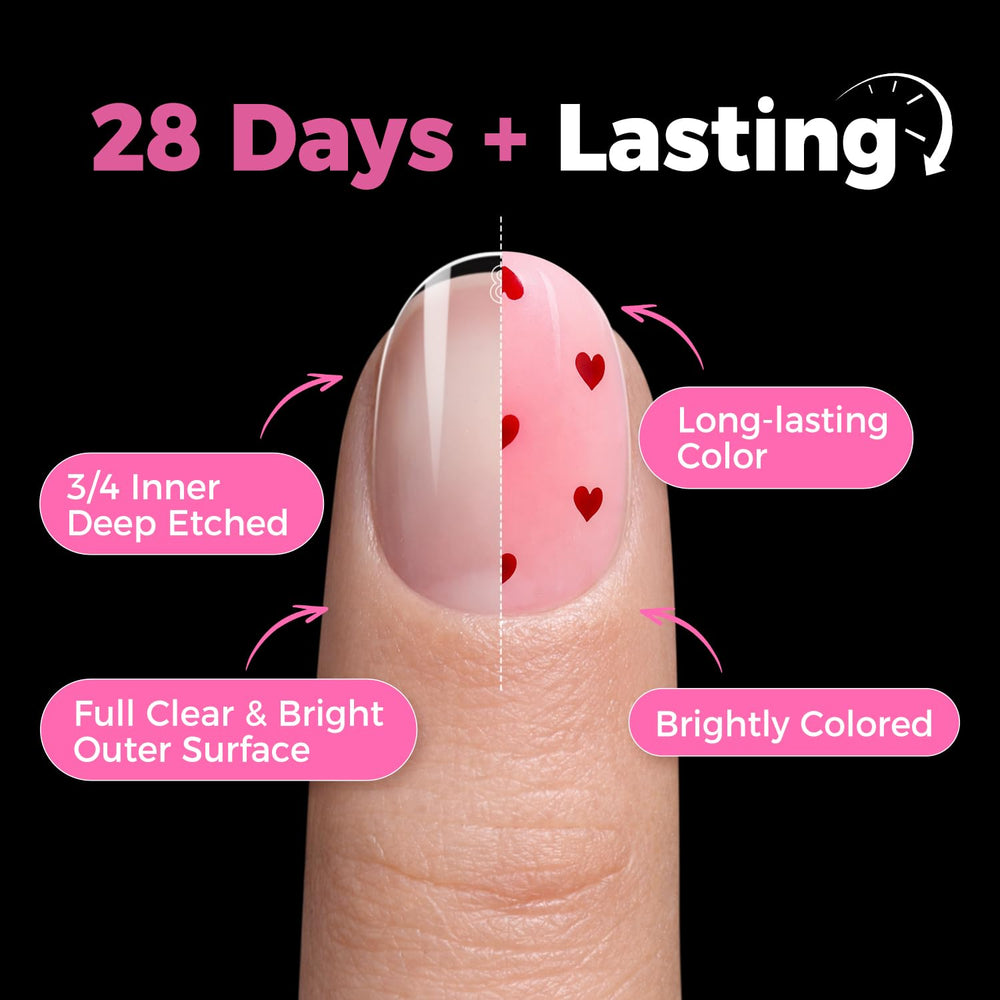 UNA GELLA full-cover oval nails offering seamless extensions and natural alignment.