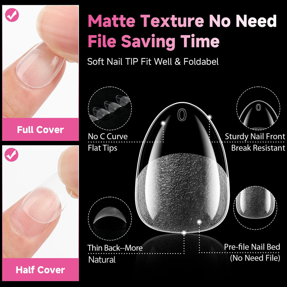 UNA GELLA gelly-soft tips deliver no-trace performance for smooth shaping.