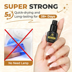 UNA GELLA glue opener included for easy application.