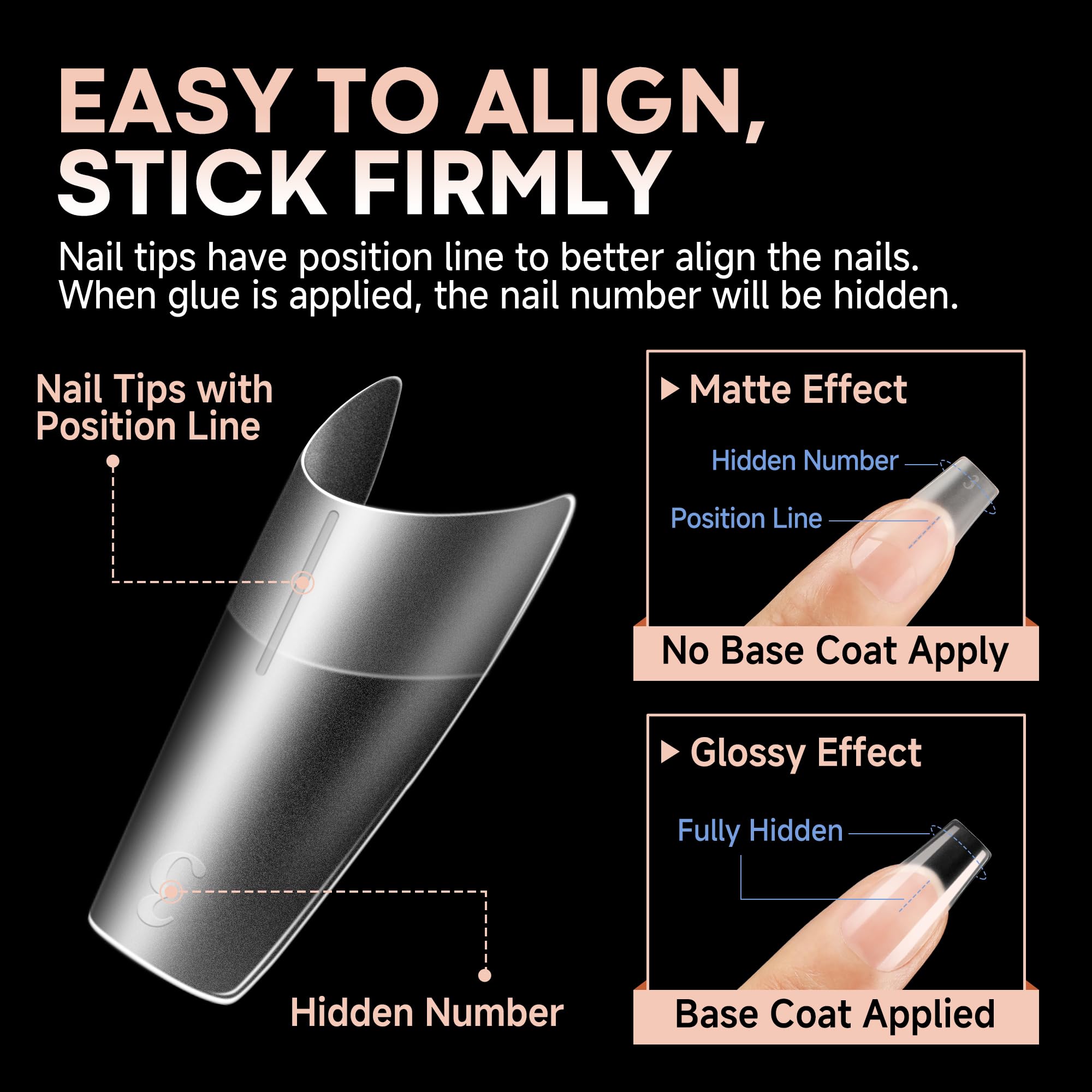 Double-sided matte texture improves base coat adhesion and finish